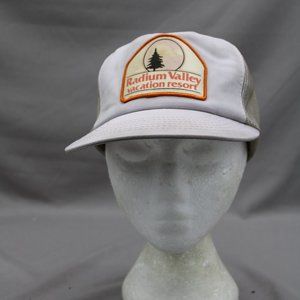 Vintage Patched Trucker Hat - Radium Valley Vacation Resort - Adult Snapback